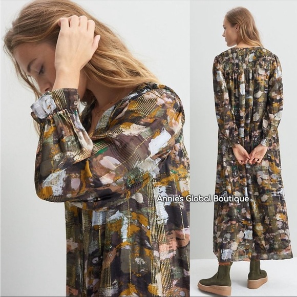 Anthropologie Blair shimmer maxi dress - Picture 3 of 10